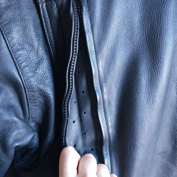 Leather Works Vintage Insulated Motorcycle Jacket Women's XL 16 Utility Heavy 3M - Picture 5 of 9